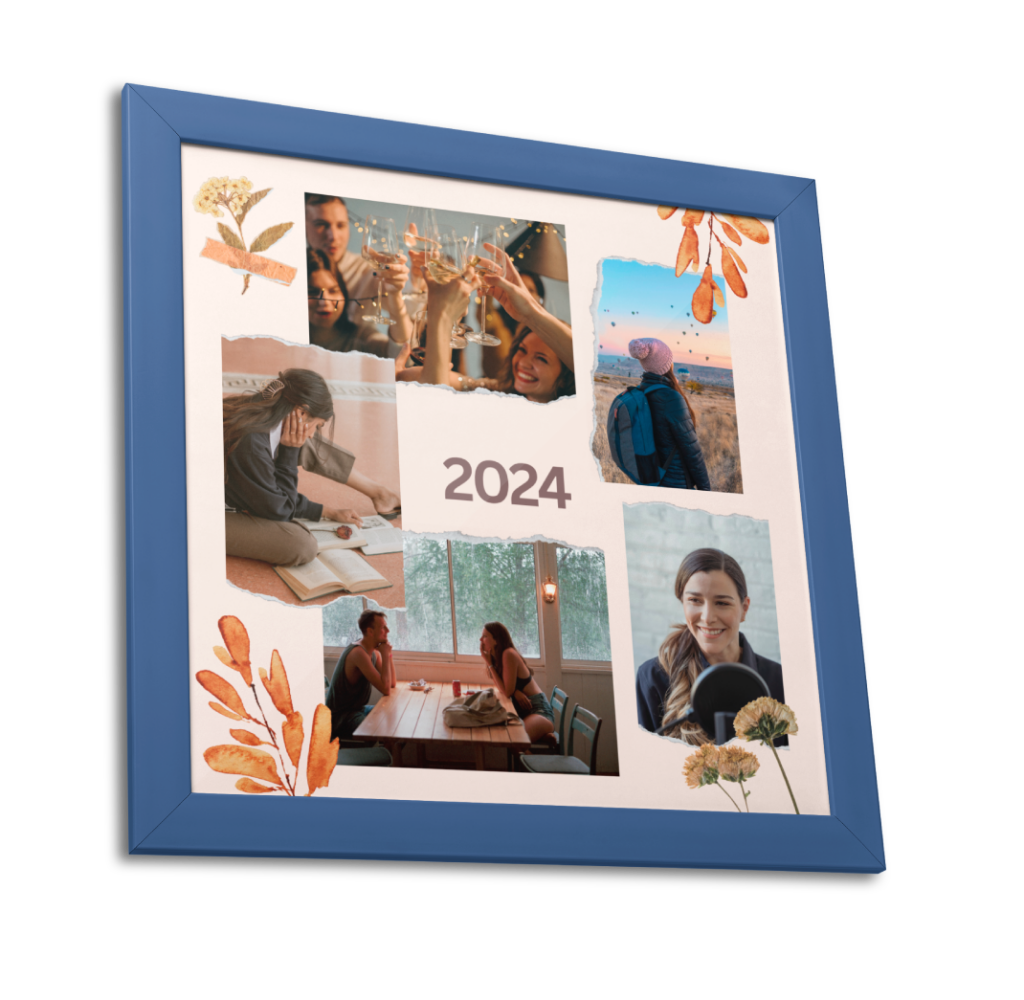 collage personalizzato con cornice