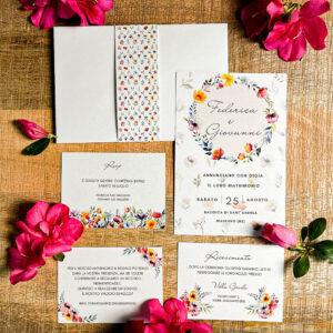 Partecipazione Fiori Colorati