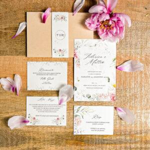 Partecipazione Fiori Eleganti